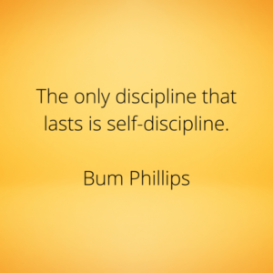 Bum Phillips – discipline