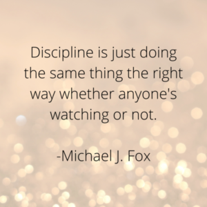 Michael J. Fox – Discipline